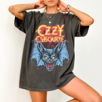 Vintage Ozzy Osbourne Graafiline S&auml;rk Comfort Colors Vintage Rocki T-s&auml;rk Retro Raskemetalli S&auml;rk Sabbath B&auml;ndi T-s&auml;rk Rockis&otilde;prade Kingitus M black