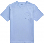 Polo Ralph Lauren taskuga puuvillane kootud t-s&auml;rk Laste pluusid Hele-sinine 323970333-006 M