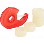 Pack de 2 D&eacute;vidoirs &agrave; Main 9 cm pour Ruban Adh&eacute;sif avec 10 Rouleaux Couleur Al&eacute;atoire Format Compact et Pratique