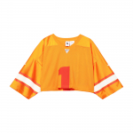Nike Lab Collection l&uuml;hikeste varrukatega Ameerika jalgpalli T-s&auml;rk naistele, oranži-koore-kollase v&auml;rvi AR5967-833 L