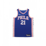 Nike NBA Swingman s&auml;rk, Joel Embiid 21, Philadelphia 76ers Meeste spordis&auml;rk Sinine CW3678-495 S