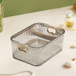 Acrylic Container with Built in Handles Jewelry Organizer 23.3x15.7x8.8cm for Cupboard Items