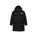 Nike Swoosh Solstice Series Kapuutsiga Soe Mugav Vabaaja Jakk Laste jakid Must NY2342002GS-001 XL