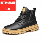Moodsad meeste saapad Liftisaapad K&otilde;rge kvaliteediga T&otilde;mblukuga Nahksaapad Peidetud Kontsad K&otilde;rgust Lisavad Kingad Mees K&otilde;rgust Lisav Tald 7cm Masculino Taller 37
