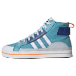 Adidas Neo City Canvas Hi Vabaaja libisemiskindlad vastupidavad keskmise k&otilde;rgusega rulas&otilde;idujalatsid Unisex tossud Sinine Valge Oranž HQ4620 41⅓