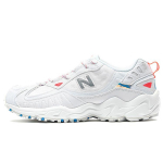 New Balance Nb 703 Kangas S&uuml;nteetiline Nahk Mugavad Vabaaja P&otilde;rutust Summutavad Kulumiskindlad Madalad Isa Kingad Naiste Toss Valge WL703BC 35