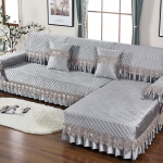 Diivanipadi Pehme paks diivanikate Palus r&auml;tik elutuba libisemiskindlad nurgad diivanikatted kaitsev pits 1 / 2 / 3 / 4 kodu istmematt 45x45 pillowcase 1pc