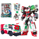 Metallist Cardbot Lilla Piraaja Helikopter Muunduv Robot Autoks Tegevuskujud Kaardimuunduva Autoga Mudel M&auml;nguasjad With Color Box black