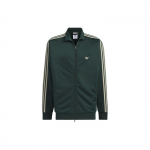 Adidas Originals Triibulise Prindiga Lukuga Seisva Kraega Jakk Unisex &Uuml;ler&otilde;ivad Roheline IN1001 XL
