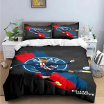Mood Jalgpall M-Mbappe Digitr&uuml;kk Voodipesukomplekt Tekikott Tekk Voodi Noored Lapsed T&uuml;drukud Poisid S&uuml;nnip&auml;evakingitus US Full(200x230cm)