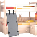 Bunk Bed Ladder Cover Bunk Bed Ladder Lock Bunk Bed Ladder Pad to Prevent Kid from Climbing Ladder Ladder Cover board Lock One Size gray