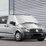 Matkaauto esiklaasikate Mercedes-Benz Vito W447 2014-2025 jaoks Esiklaasikate J&auml;&auml; ja Lumega Matkaauto Esiakna P&auml;ikesekate UV-blokaator 5