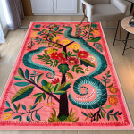 Ameerika stiilis madu mustriga vaip Elutuba Taimede kaunistus Magamistuba Suure pindalaga vaibad Garderoob Vannituba Libisemiskindel p&otilde;randamatt 80x120cm