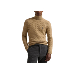 Polo Ralph Lauren &Uuml;hev&auml;rviline hobuse logoga tikitud k&otilde;rge kaelusega kootud kampsun Meeste kampsun MNPOSWE16821743-200 S brown