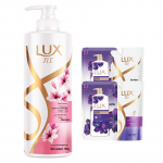LUX Peach Blossom Fragrance Shampoo & Body Wash Set