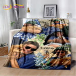 Joe Keery Steve Harrington Pehme Pl&uuml;&uuml;sist Tekk, Flanellist Tekk Visketekk Elutoa Magamistoa Voodi Diivani Pikniku Katteks Lastele 50x60in