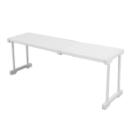 Laiendatav riiul Virnastatav 121lb Kandev&otilde;imega Vaheseinaga Hoiuriiul Kapi Kapikese Kapikese jaoks Pikkus 67&ndash;88 cm Length 67-88cm / 26.4-34.6in white