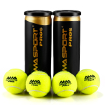 AMASPORT Tennisepallid PRO Padelipallid 45% Villast Tennisepallid V&otilde;istlus-treeningpall 3/6 Pakk black