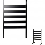 Porte-serviette &eacute;lectrique - INNOVAGOODS - 140W - 5 barres - Mural et autoportant - Design moderne must