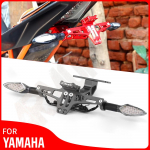 Universal License Plate Holder LED Light For YAMAHA T-MAX 530 SX/DX TMAX 560 tech max Motorcycle Tail Tidy Fender NO LOGO Titanium