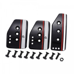 3pcs Manual Car Clutch Brake Accelerator Foot Pedals Cover Treadle Pedal Pads For Most Vehicle Not Universal car h&otilde;be