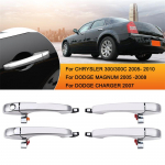 Elektriga kaetud v&auml;lisukse k&auml;epideme auto asendusauto eesmine taga Chrysler 300C jaoks 2005-2010 Dodge Magnumile Left Rear