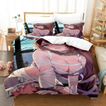 Anime Mummit&uuml;drukud Voodipesukomplekt &Uuml;heinimese Twin Queen Suuruses Tekikottikomplekt Mummiteema Kingitus Teismelisele T&auml;iskasvanule Anime Magamistoa Dekoor Duvet Cover Set&EU Single(135x200cm)