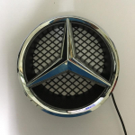Auto esiv&otilde;re logo valgus peegelpind LED m&auml;rk embleem helendav dekoratiivvalgus Mercedes Benz W205 W218 W204 W176 W212 jaoks A-W176 2013-2018