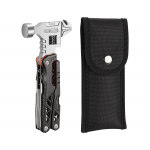 Outdoor Camping Multifunktsionaalne &uuml;mmarguse peaga vasar roostevabast terasest kokkupandav naelahaamer tangid integreeritud t&ouml;&ouml;riistavasar One Size must