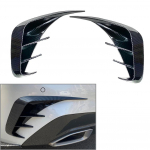 Canards for rear car bumpers, embellish f lip divisors for BMW 3 G20 M-Sport M340i Glossy Black