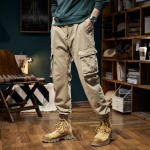 Kombinesoonid Cargo p&uuml;ksid Meeste kevad-s&uuml;gis vabaaja mitme taskuga p&uuml;ksid t&auml;navar&otilde;ivad &otilde;ues kulumiskindlad m&auml;gironimisp&uuml;ksid 38 khaki