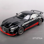 1:18 Mercedes Benz AMG GTR Sulamist Metallist Mudelauto Heli & Valgusega M&auml;nguasi Kingitused Miniatuur Poistele Valatud S&otilde;idukid Kogumisobjektid Hobi must