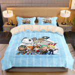 Jaapani anime Luffy Tekk Tekikott Padjap&uuml;&uuml;r 3D Prinditud O-ONE PIECE Voodipesu Komplekt Tekikate Lastele ja Poistele Teismelistele US King(264*228cm)3pcs