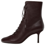 Zara Moodsad Lambanahast L&uuml;hikesed Saapad Naiste saapad Punakaspruun 3103510700 36