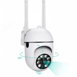 2,4G 5GHZ PTZ WIFI IP juhtmeta kaamera automaatne j&auml;lgimine 4x suumiga turvakaamera t&auml;isv&auml;rviline &ouml;&ouml;n&auml;gemine CCTV j&auml;lgimisv&otilde;rgu kaamera EU plug valge
