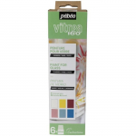 Coffret d'initiation - PEBEO - Vitrea 160 - Peinture sur verre - 6 pots de 20 ml - Tons clairs