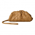 Bottega Veneta Kootud Strapless Sidur Mini Koti Naiste K&auml;ekotid Karamell 577816VCPP1-9850 Basic Set (Bag+Dust Bag)