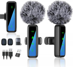 Kinnitatav nutitelefoni mikrofon [2025 Uus m&uuml;rav&auml;hendus ja &uuml;litugev signaal] &Uuml;hildub iPhone/Androidi kaameratega, toetab samaaegset kasutamist