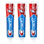 Crest, hambaaukude kaitse, fluoriidi &otilde;&otilde;nsusevastane hambapasta, tavaline hambapasta, 3 pakki, 161 g (5,7 untsi) iga