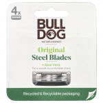Bulldogi nahahooldus meestele, originaalsed terasest habemenuga terad, t&auml;idised, 4 kassetti