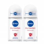 NIVEA Dry Comfort Rulldeodorant &ndash; 48H Higistamisvastane Kaitse (50ml) x2