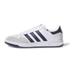 Adidas Originals Team Court Slip Resistant Low top Skateboard Shoes Men's White Navy Blue EF6054 46⅔