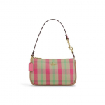 Coach Nolita 19 Vintage Ruuduline T&otilde;mblukuga Kangast K&auml;ekott V&auml;ike Naiste k&auml;ekotid Roosa CBK65-IMPMC Basic Set (Bag+Dust Bag)