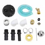 IBC Konteineri Kaas DN150 Pumbaga &Uuml;hendusega 90-kraadine P&otilde;lv 25mm Voolik PP IBC Vihmavee Kogumiskonteineri Kaas