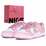 Nike Dunk Kulumiskindlad Madalad Laua-uisutamise Kingad Unisex Kuldne Roosa DD1873-112(Team1375-KOTT) 38.5