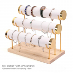 Kolmekihiline k&auml;ev&otilde;ru ehete vitriin valge