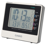 CASIO &auml;ratusega laualamp, raadiojuhitav, kell, valge, digitaalne, kordus&auml;ratus, valgustus, DQL-260J-7JF valge