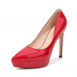 Terava ninaga stiletto k&otilde;rge kontsaga kingad seksikad madala l&otilde;ikega &uuml;hekordsed kingad pluss suurus 35-45 naiste t&ouml;&ouml;kleidi kingad k&otilde;rge kontsaga pumbad 12cm 35 punane