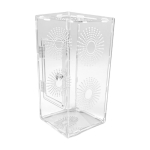 L&auml;bipaistev akr&uuml;&uuml;l-roomajate puur ventilatsiooniavadega Elupaik Terrarium v&auml;ikestele lemmikloomadele &Auml;mblikud ja Mantised 1 white