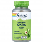Solaray Okra 1600mg Taimetoitlaste Kapslid, 100 tk (400 mg kapsli kohta) 100 pcs - 1 ea